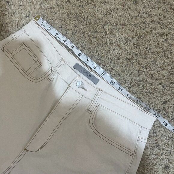 Joe's Jeans Size 28 The OG High Rise Straight Ankle Jeans Ecru Cream - Picture 14 of 16